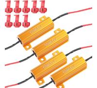 Gebildet 4pcs Résistances de Charge 12V 50W 6Ω pour Ampoule LED - Correction Rapide du Code d'erreur de Clignotement du Clignotant Hyper Rapide(Y060)