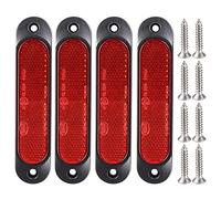 Gebildet 4pcs Rouge 12V-24V Marqueur Latéral Avant 27 LED Remorque Camion, Marqueur LED Arrière Remorque Parking Clignotants pour Camion, Bus, Bateau, Rv, Camions, SUV, UTV
