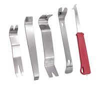 Gebildet 5pcs Outil de Suppression Voiture en Acier Inoxydable pour Porte Intérieure de Voiture Audio Radio Panel Dashboard Strong Kit de Suppression, Heavy Duty