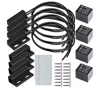 Gebildet 5V/12V/24V/230V NC NO Kit de Commutateur à Lames Magnétique Alarme de Porte Fenêtre de Sécurité/Interrupteur de Porte Magnétique/Interrupteur de Contact Magnétique/Interrupteur à Lames