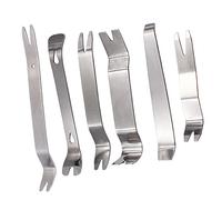 Gebildet 6pcs Outil de Suppression Voiture en Acier Inoxydable pour Porte Intérieure de Voiture Audio Radio Panel Dashboard Strong Kit de Suppression, Heavy Duty