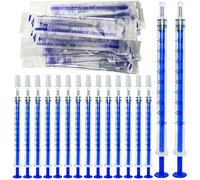 Gebildet 70 pcs 1 ml Seringue avec Capuchons (sans Aiguille), Jetables en Plastique Seringue, pour Nourrir Petit Animal avec des Aliments ou des Médicaments