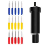 Gebildet Boîtier Noir avec Kit pour Explore 3/Air 2/Air/One/Maker 3/Maker Aosry - Lames à Pointe Profonde, Standard 45°, Fine 30°, Coupe Profonde 60°