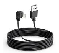 Gebildet Caméra Embarquée Câble pour Micro Dash Cam, 3.5m L Coudé Micro-Adaptateur Cordon d'alimentation, Caméra Tableau Bord Cordon Chargeur pour Caméra Miroir, Conduite Enregistreur, Voiture DVR