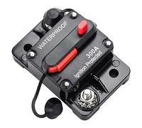 Gebildet Disjoncteur à Réinitialisation Manuelle Fusible en Ligne Étanche Inverseur pour Marin Moteurs de Pêche à la Traîne, Bateau, VTT, Alimentation Manuelle 12V-42V CC (300A)