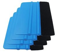 Gebildet Haute Qualité Raclette avec Bord Fibre pour Voiture Vinyle Wrapping, Durable Film de Fenêtre Autocollant Décalque(Paquet de 4, Noir)