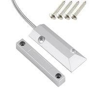 Gebildet Home Security Contact de Porte roulante Filaire 0-100 V/0,5A Interrupteur à Lames magnétique avec 2 Fils pour, Aimant Proche - Circuit de Connexion,Aimant Eloigné - Circuit de Coupure, OC-55