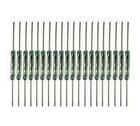 Gebildet Lot de 20 interrupteurs à lame, aimant proche - connecter le circuit, aimant à distance - interruption de circuit, interrupteur à induction magnétique (2 mm x 14 mm)