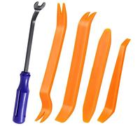 Gebildet Lot de 5 Multifonction Outil Démontage Installation, pour Voiture Radio Audio Garniture Intérieure Dash Tableau de Bord, Installateur Pry Outil