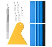 Gebildet Outil de Pellicule de Vinyle Outil de Film pour Fenêtre Outil de Teinte pour Fenêtre Outil de Papier Peint avec Raclette en Feutre, Couteau pour Passe-temps