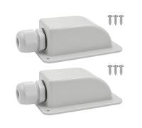 Gebildet Presse-étoupe d'entrée de Câble Solaire étanche, Presse-étoupe d'entrée de Câble Unique pour Tous Les Types de Câbles de 6mm² à 12mm² pour Panneaux Solaires (Blanc, 2pcs)