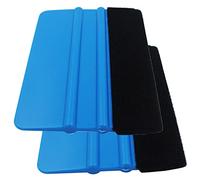 Gebildet Raclette avec Bord Fibre pour Voiture Vinyle Wrapping, Durable Raclette de Film de Fenêtre, Autocollant Décalque Raclette(Paquet de 2, Noir)