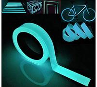 Gebildet Ruban adhésif phosphorescent, ruban adhésif lumineux bleu ciel: imperméable, amovible, durable, portable, stable, sécurité32,8 pi x 0,8 pouce (10 m x 2 cm)