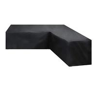 GEBIN Housse De Meuble,Housse Salon De Jardin, Housse De Canapé en Coin Imperméable en Forme De L/V, Housse De Protection pour Meubles De Jardin en Rotin (215x215x80x67cm)