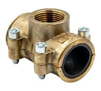 Gebo Collier De Réparation 28 mm DVGW Avec Filetage 3/4" - Collier En Laiton Avec Joint EPDM - Pour Tuyaux En Cuivre - Pour Conduites D’Eau