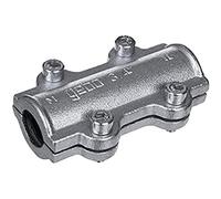 GEBO Collier de réparation Long DS fonte malléable galvanisée 2''1/2