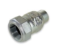 Gebo Raccord de serrage en fonte malléable avec filetage extérieur 1 1/4-2" pour tube d'ébullition, taille : 1 1/4" AG x 44,5 mm