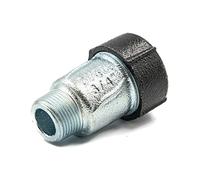 Gebo Raccord Fileté En Fonte Malléable QA M - Filetage Mâle - Raccord Rapide Sans Soudure Pour Tuyau Acier - Pour Eau Gaz Air