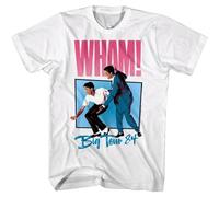 geboan Make it Big Tour 1984 Men's T Shirt Andrew Ridgeley 80s Pop White