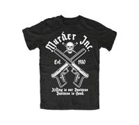 geboan Murder Inc.. T-Shirt Mafia Godfather, Outlaw New Al Capone, Crime, Mens
