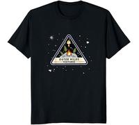 geboan Outer Wilds Game T Shirt Open World Mystery Action-Adventure Video Game Tshirts Men T-Shirt Black