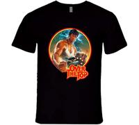 geboan Over The Top Sylvester Stallone T-Shirt de Catch Classique Noir