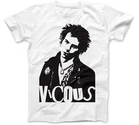 geboan Sid Vicious Tribute T-Shirt Punk Mens