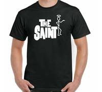 geboan The Saint T-Shirt Mens British TV Drama Roger Moore Spy 007 Retro Top