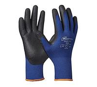 Gebol 1 paire de gants de travail avec revêtement hydrofuge pour huile et graisse - Taille XL (Gr 10) L - Bleu - Super Grip