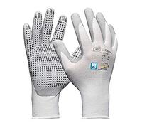Gebol 1 paire de gants de travail en nylon avec picots l testés dermatologiquement L Taille XL (Gr 10) L Blanc l Multi Flex White l