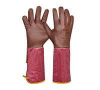 Gebol Damascena | 1 paire | Taille M (taille 8) | Gant de rose | Cuir véritable avec protection épineuse | Gant de jardinage robuste | Cuir de chèvre souple pour une liberté de mouvement maximale |