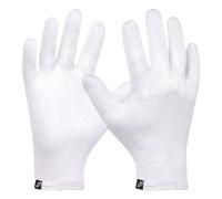Gebol Gants en coton | 1 paire | Taille S/M | Gants réutilisables durables en coton bio | antibactérien, antiviral | écran tactile | pour homme et femme | blanc