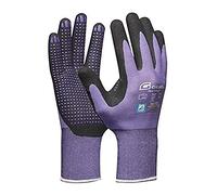 Gebol Multi Flex Lady - Gants de travail avec revêtement en nitrile et picots - Gants en nitrile testés dermatologiquement - Gants de jardin avec adhérence pour femme - Taille XS (taille 6) - Violet -