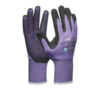 Gebol Multi Flex Lady - Gants de travail avec revêtement en nitrile et picots - Gants en nitrile testés dermatologiquement - Gants de jardin avec adhérence pour femme - Taille S (taille 7) - Violet -