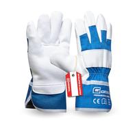 Gebol Premium Blue Junior | Gants de travail pour enfants de 4 à 6 ans | Gants de jardin avec manchette renforcée | Gants respirants pour enfants en taille 4 (XXXS) | Bleu | 1 paire