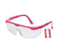 Gebol Safety Kids - Lunettes de protection en matériau léger et résistant aux rayures - Lunettes pour enfants extra légères avec branches réglables - Idéales pour les travaux manuels - Rose