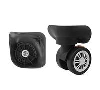 GEBONE YF-W068# Roues de rechange universelles en PVC pour valise à roulettes Noir avec étrier de frein, Noir , Wheel Diameter is about 60 mm, Bricolage