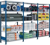 Gebr. Schulte GmbH & Co. KG Étagère h2500 x B750 x t500 mm raison 6stahlböd. trgf. 250 kg VERZ./Bleu Schulte