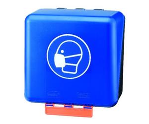 GEBRA GEBRA Boîtier de montage SECU MidiStandard pour masque respiratoire léger, bleu Quantité:1