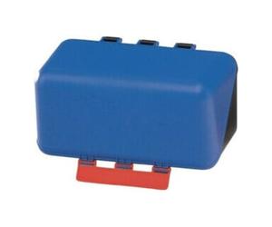 GEBRA Gebra Box en ABS-ku. bleu, 236×120×120 mm Gebrau neutre avec panneau d’interdiction Quantité:1