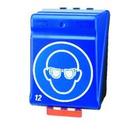 GEBRA Gebra Box pour 12 lunettes de protection Secu-Box Maxi12 bleu 236×315×200 mm ABS-plastique Quantité:1