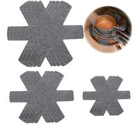 Gebrazy Lot de 12 Protections De Poêle en Feutre - Résistant à La Chaleur - Protection Empilable - Taille Réglable - Protection Antidérapante pour Poêles, Casseroles Et Bols