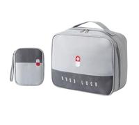 Gebrazy Lot de 2 Sacs à Médicaments - Grande Capacité - Étanche - Vide - Sac de Premiers Secours - Sac de Rangement Portable - pour la Maison, Le Bureau, Les Voyages