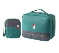 Gebrazy Lot de 2 Sacs à Médicaments - Grande Capacité - Étanche - Vide - Sac de Premiers Secours - Sac de Rangement Portable - pour la Maison, Le Bureau, Les Voyages