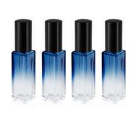 Gebrazy Lot de 4 vaporisateurs de parfum rechargeables - 10 ml - Portable - Rechargeable - Vide - Pour les voyages - Pour homme