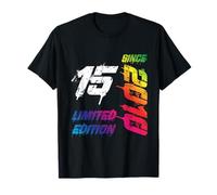 Geburtstagsshirt T-Shirt pour Adolescent Spruch 15 Jahr Jahrgang 2010 Fête T-Shirt