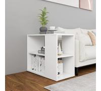 Gecheer Armoire d'appoint en contreplaqué blanc 60 x 30 x 50 cm
