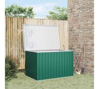 Gecheer Boîte de Rangement de Jardin Vert 149x99x93 cm, Coffre de Rangement Exterieur Organisateur de Outils de Jardin, Coffre de Stockage à Coussins pour Balcon Piscine Terrasse