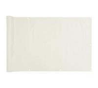 Gecheer Brise-vue pour balcon, terrasse, pare-vent, protection solaire, revêtement de balcon, blanc, 400 x 120 cm, PVC