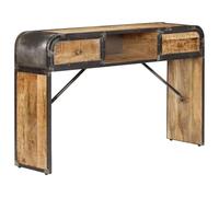 Gecheer Buffet en bois de manguier massif 120 x 30 x 75 cm